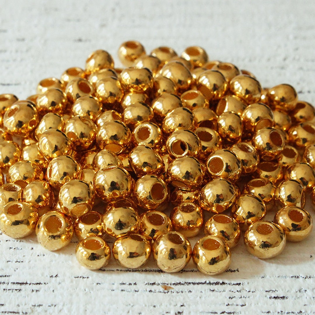 8x10mm Mykonos Metal Heart Beads - Antiqued Gold - 10 beads –  funkyprettybeads