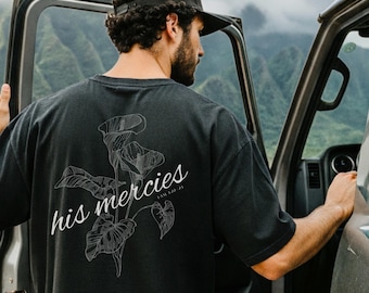 Hawaii Christian Shirt, His Mercies-Lamentations 3:22–23 Hawaii Faith Tee, Inspirational Hawaii Scripture Shirt, Motivational Hawaii tee