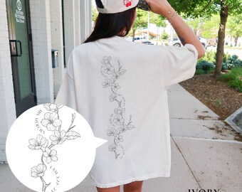 Christian Floral Shirt, His Mercies Christian Tee, Floral Faith Shirt, Cherry Blossom Faith Tee, Hawaii Christian Shirt, Faith Flower Shirt