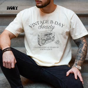 40th Birthday Shirt, 40th Birthday Gift for Men, Vintage 1985 T-Shirt, Retro 40 Years Old Tee, Funny Birthday Gift, Husband, Brother, Son