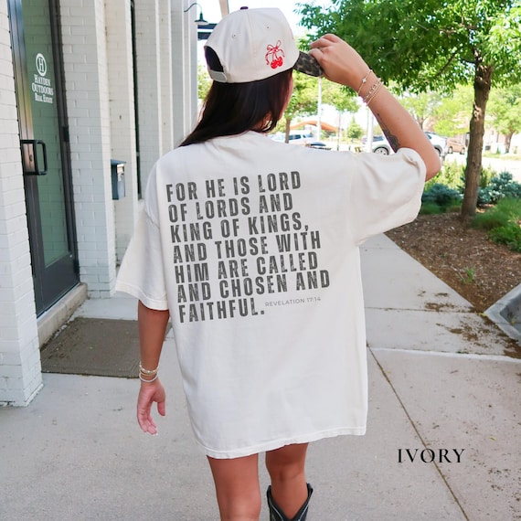 Revelation 17:14 Christian Shirt, Jesus is King Gift, Jesus Is King Tee, King of Kings T-Shirt, Religious Gift for Him, Lord of Lords Tee