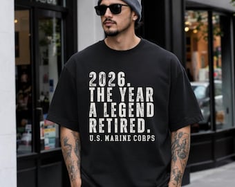 Camiseta de jubilación del Cuerpo de Marines, regalo militar de jubilación del Cuerpo de Marines para él, camiseta de jubilación del Cuerpo de Marines para abuelo, papá, cónyuge, hermano, hijo
