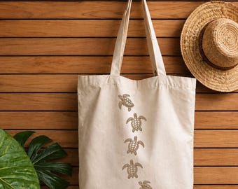 Sea Turtle Tote Bag, Ocean Conservation Tote Bag, Gift for Sea Turtle Lover, Sea Turtle Beach Tote, Gift for Ocean Lover, Sea Turtle Tote