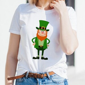 Saint Patrick’s Day Mascot PNG, Lucky Irish PNG, St. Paddy’s Digital Download, Leprechaun Transparent Background, Clover Sublimation