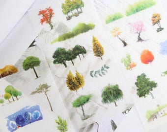 Tree stickers | Etsy