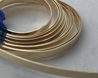 14kt gold filled bezel wire for jewelry making, stone setting flat wire, Single Clad wire