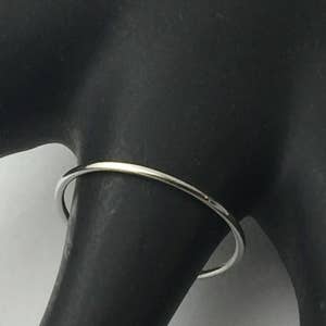 Platinum band, platinum ring, skinny band, thin platinum ring, 950 platinum, halo ring, special pricing limited time image 8