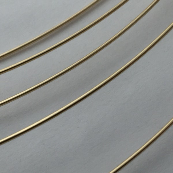 14kt gold fill round wire, by the foot, yellow gold fill, jewelry supplies, wire wrap, stacking rings