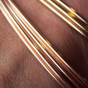 3 ft 20g round Rose gold filled hh round wire image 1