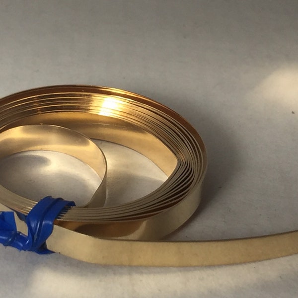 Fil de lunette rempli d’or 14kt pour la fabrication de bijoux, fil plat de fixation de pierre, fil simple plaqué