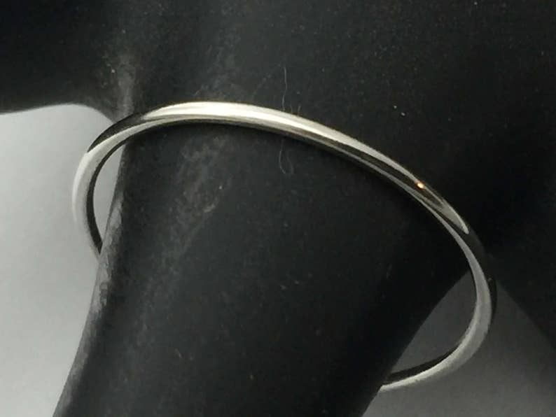 Platinum band, platinum ring, skinny band, thin platinum ring, 950 platinum, halo ring, special pricing limited time image 2