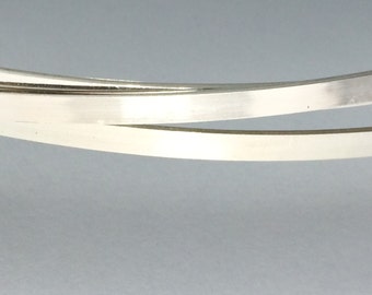 18 inches sterling silver 5mm x 1.25mm flat rectangle wire stock, great for wider band rings