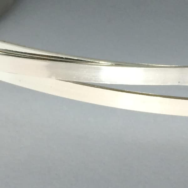 1 meter - (39 inches), sterling silver 5mm x 1.25 mm flat rectangle wire stock, great for wider band rings