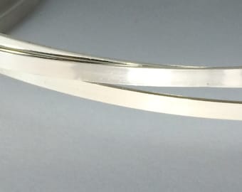 1 troy ounce of rectangle sterling silver wire, flat stock, sizing stock, flat wire, bracelet wire, cuff wire, stamping wire, dead soft wire