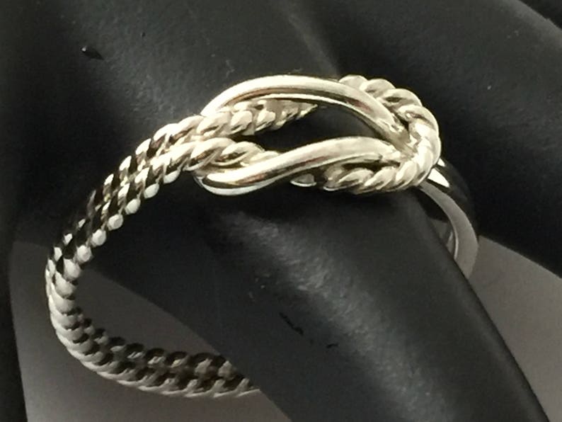 Hercules Knot Silver Buckle Knot Ring Twisted Buckle Knot - Etsy