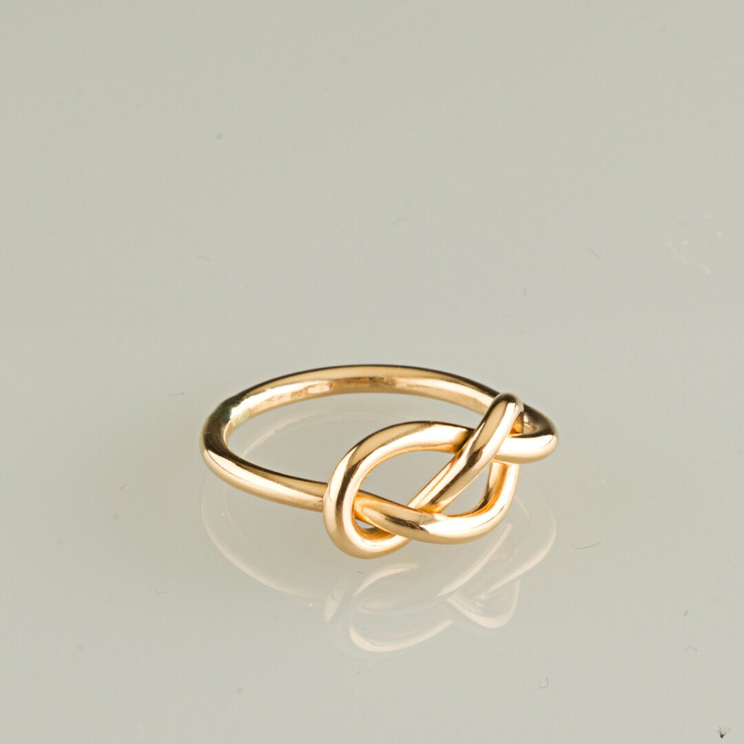 12g Infinity Knot Ring 18kt Gold Ring Rose Gold Ring Gold - Etsy