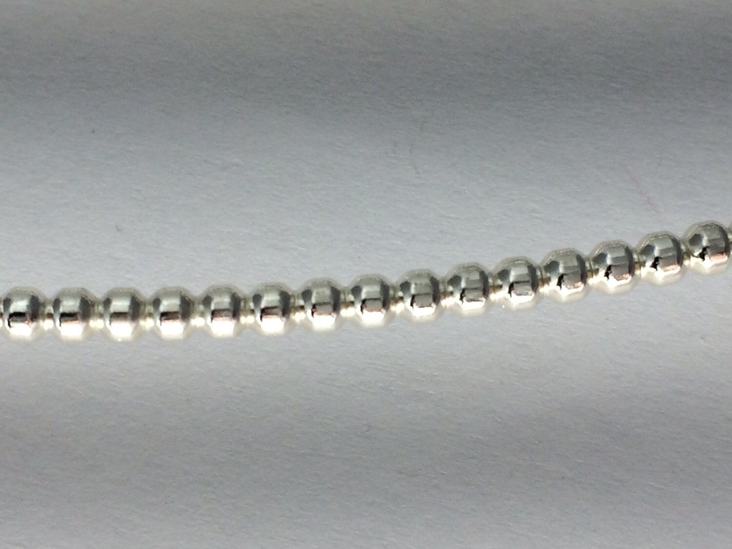 2 Ft, Commercial Supplies, Full Bead Wire, 1.1mm, Sterling Silver, for ...