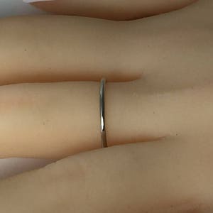 Platinum band, platinum ring, skinny band, thin platinum ring, 950 platinum, halo ring, special pricing limited time image 7