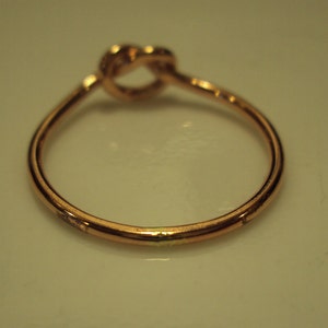 3 rings, 18g, etsy jewelry, rose gold knot ring, celtic knot, love knot ring,