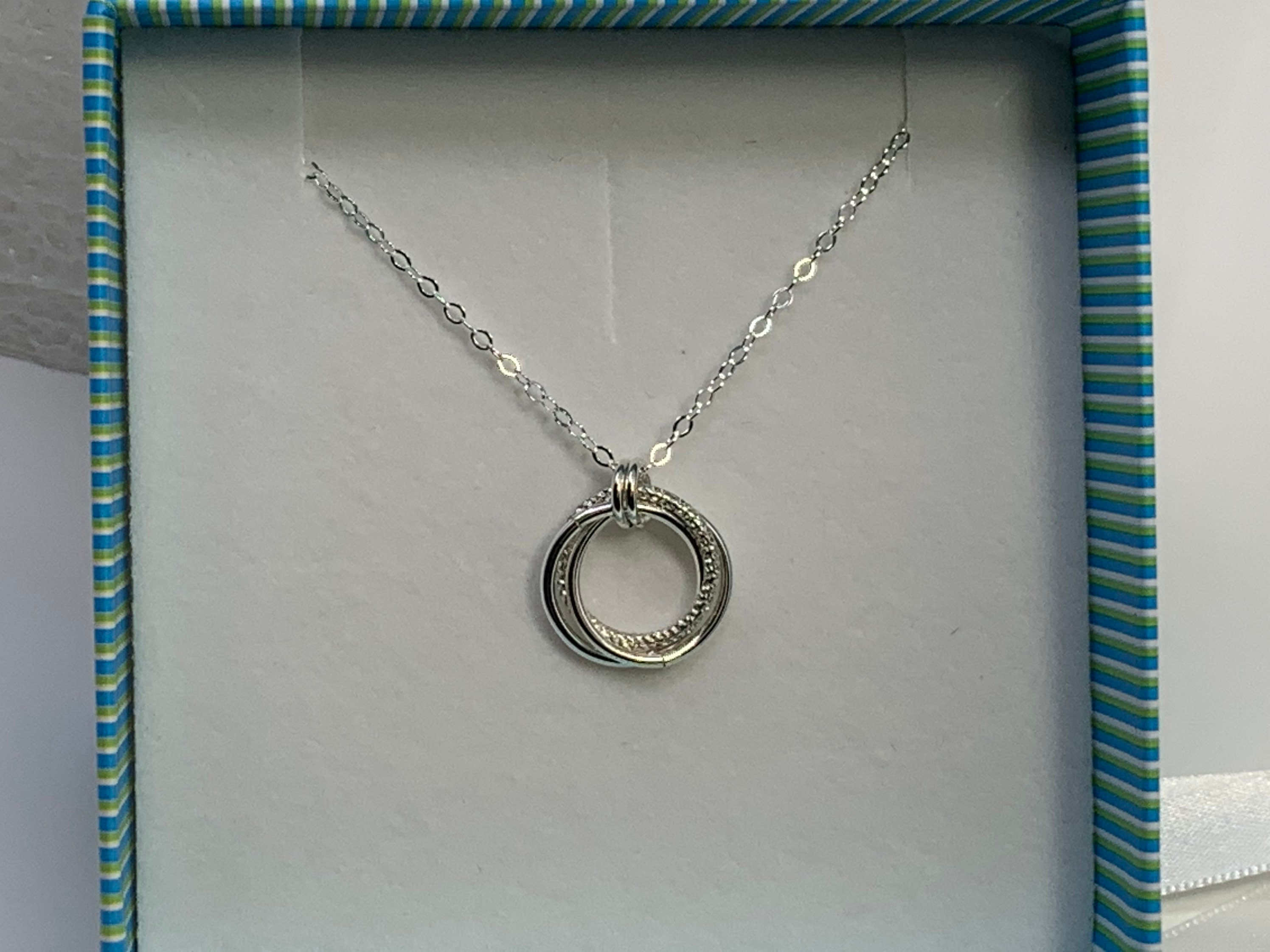 Love Knot Necklace in Sterling Silver Algerian Knot Pendant