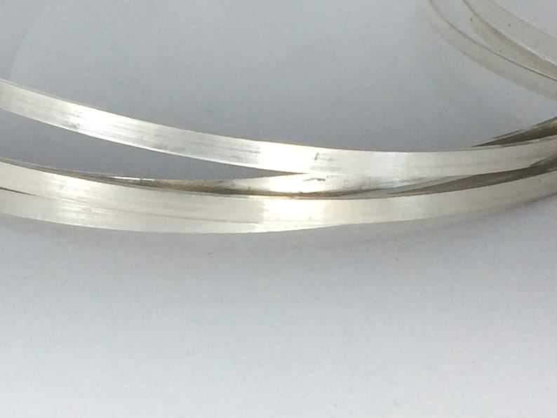 12 inches sterling silver 4mm x 1mm flat rectangle wire stock dead soft wire great for wider band rings