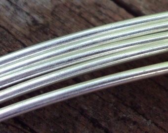 Argentium sterling silver jewelry making wire, Round, Half Hard wire, By The Foot, any gauge, you choose