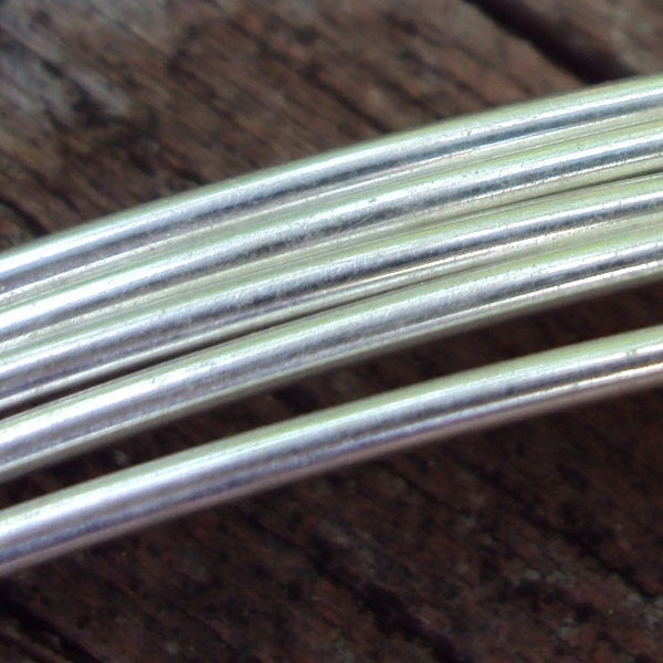 Argentium sterling silver jewelry making wire, Round, dead soft wire, By The Foot, any gauge, you choose