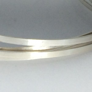 12 inch flat wire, sizing stock wire, silver wire, sterling silver 3mm x 1mm flat rectangle wire stock, dead soft wire image 3