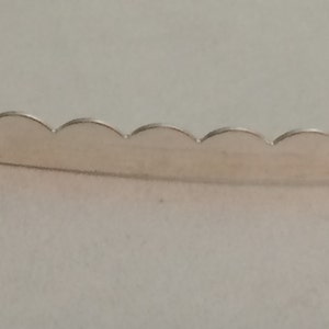 1 FT .999 Fine Silver 1/8 Scalloped Strip 28-Ga Dead-Soft image 2