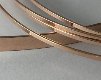 1 ozt 14kt ROSE gold fill flat wire, rectangle jewelry wire, rose gold rectangle sizing stock, wire supplies, rose gold flat stock,