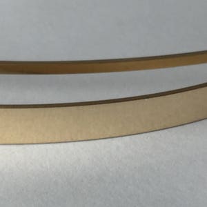 14kt yellow gold fill flat stock, flat wire, rectangle wire, sizing stock, bracelet blank, wire supplies, by the foot