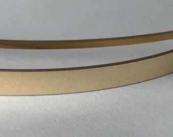 14kt yellow gold fill flat stock, flat wire, rectangle wire, sizing stock, bracelet blank, wire supplies, by the foot