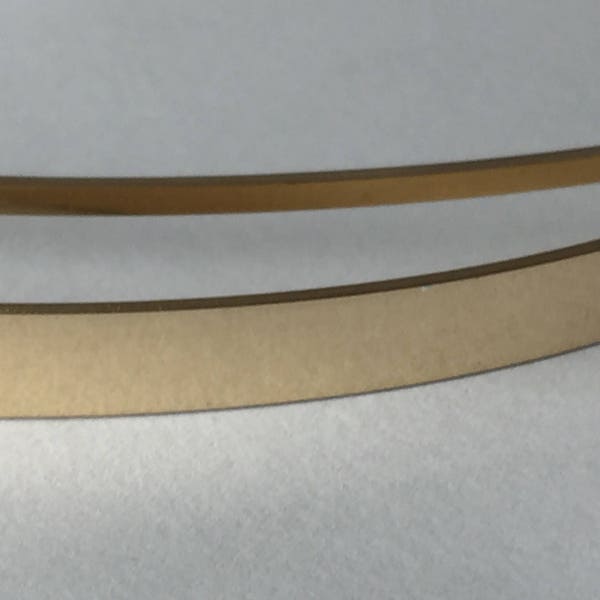 14kt yellow gold fill flat stock, flat wire, rectangle wire, sizing stock, bracelet blank, wire supplies, by the foot