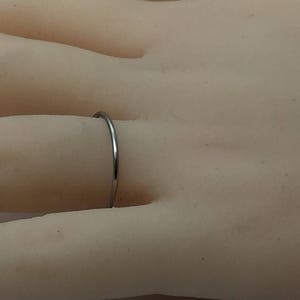 Platinum band, platinum ring, skinny band, thin platinum ring, 950 platinum, halo ring, special pricing limited time image 5