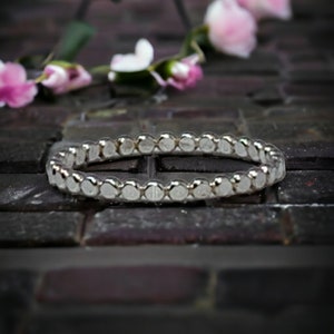 Sterling silver bead ring handmade