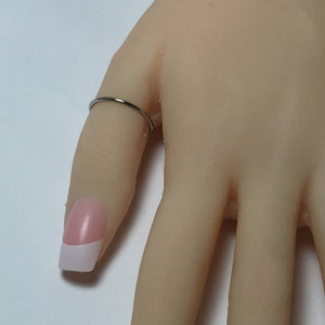 Platinum band, platinum ring, skinny band, thin platinum ring, 950 platinum, halo ring, 1.3mm