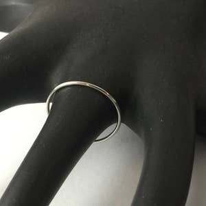 Platinum band, platinum ring, skinny band, thin platinum ring, 950 platinum, halo ring, special pricing limited time image 10