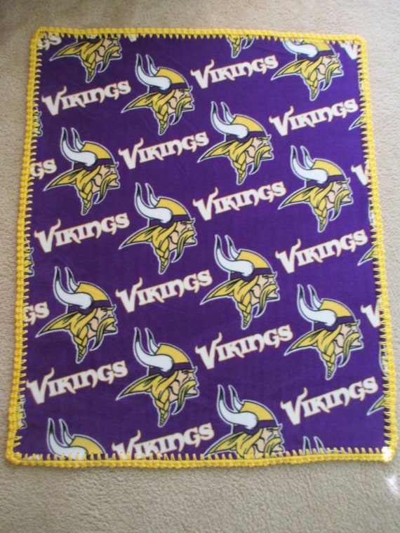 Minnesota vikings baby blanket hot sale