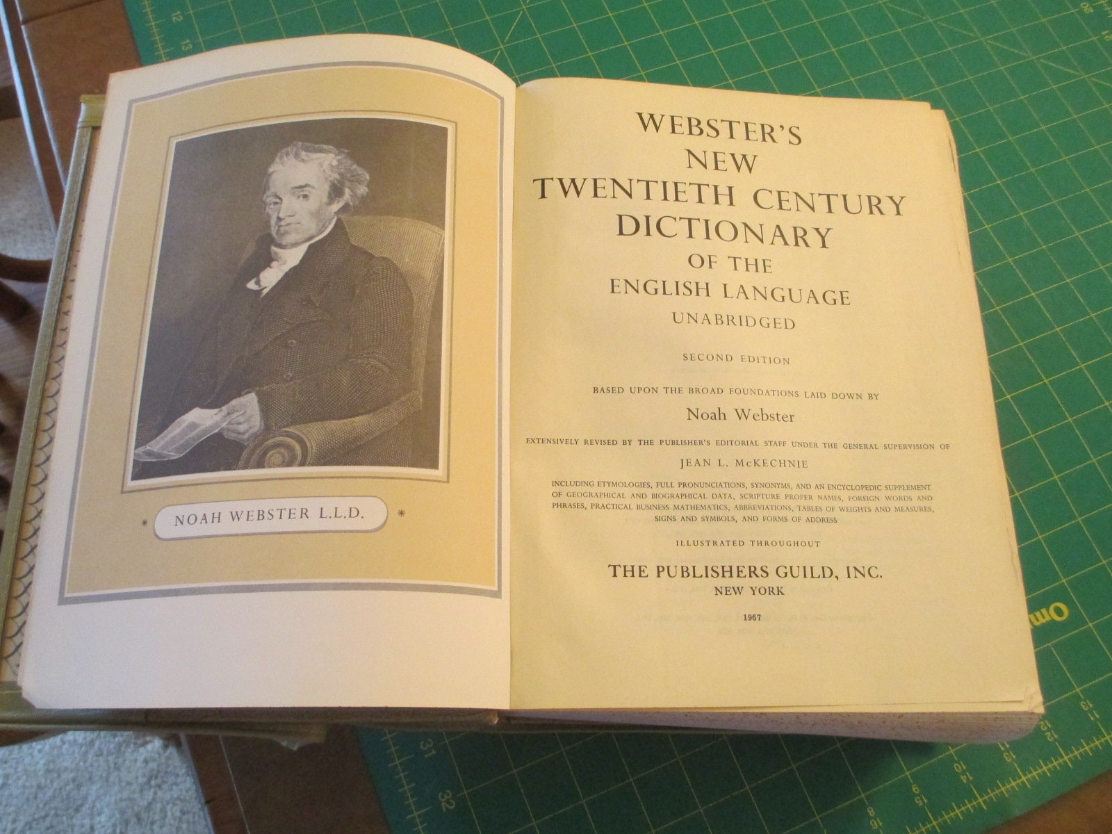 WEBSTER'S New Twentieth Century DICTIONARY, UNABRIDGED 1967