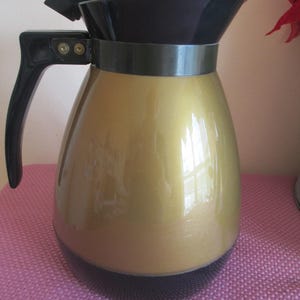 Vtg THERMO SERV Coffee Tea Carafe Pitcher, 44 ounce, Made in USA Excellent Condition!