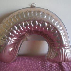 Vtg Copper Fish Mold, Jello, Baking, Kitchen Wall Hanging, 12&quot; across