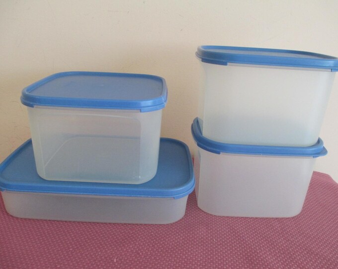 TUPPERWARE Blue Modular Mates Oval Storage Food Containers , YOU CHOOSE ...