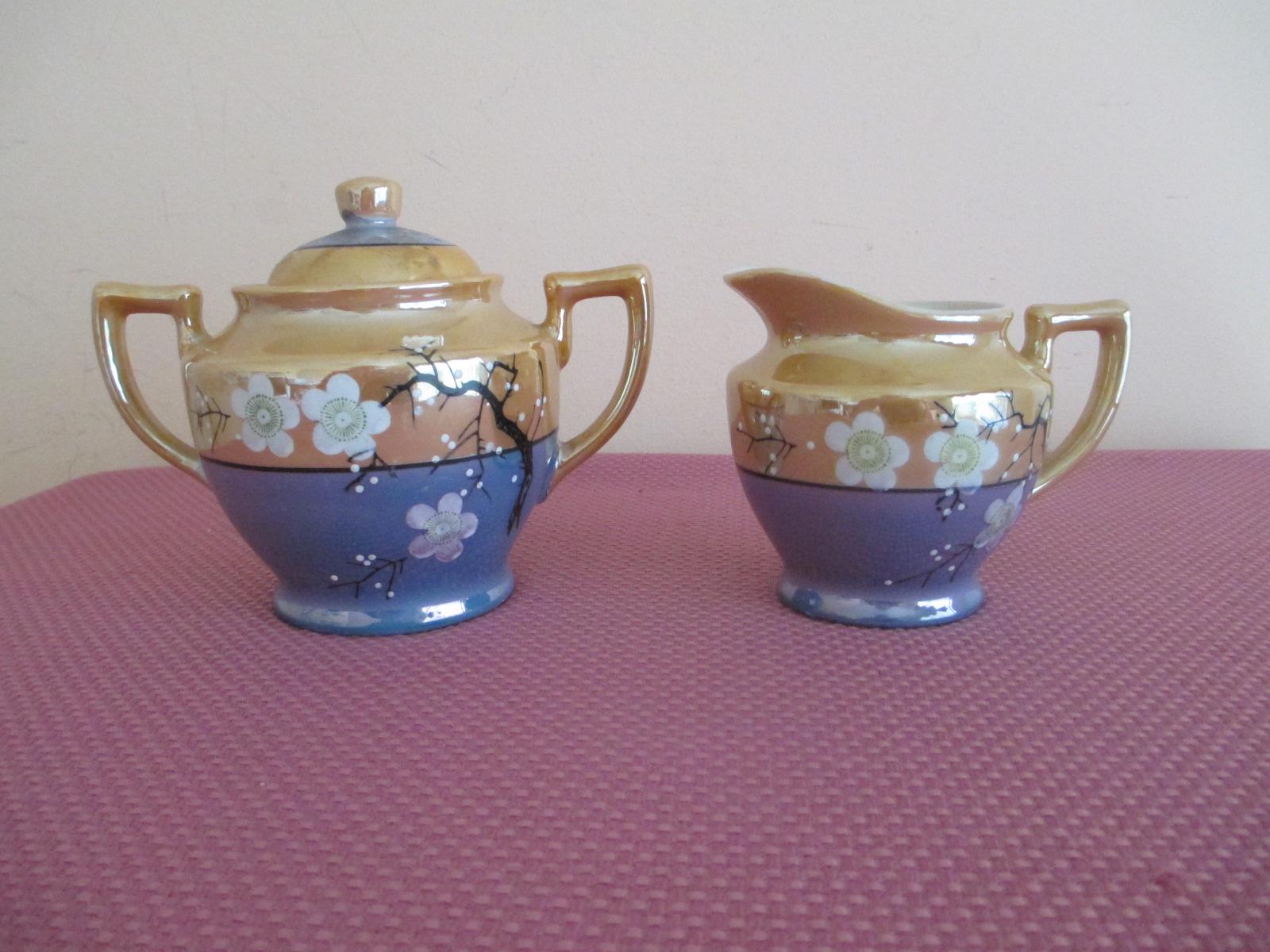Lusterware Sugar Bowl Creamer Japan - Etsy