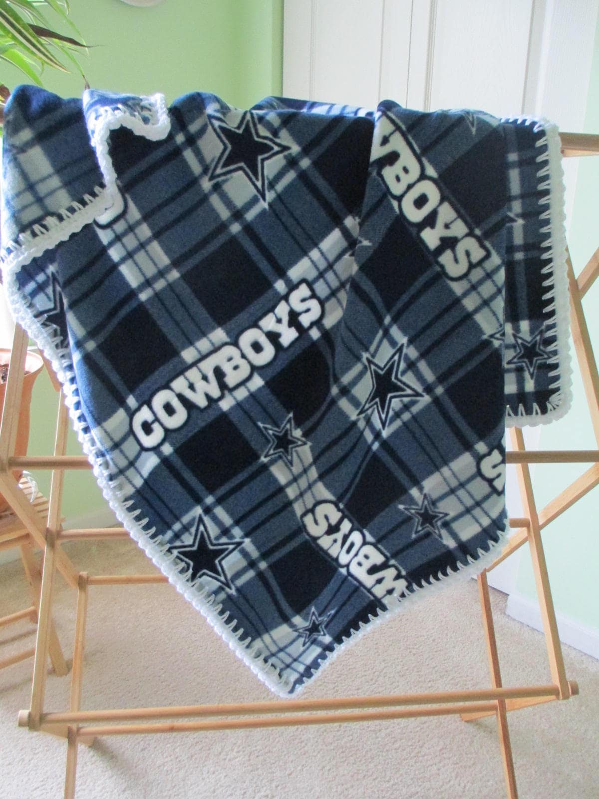 Dallas cowboys baby blanket hotsell