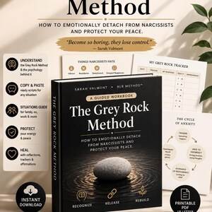 Podręcznik metody Gray Rock | Emocjonalny dystans wobec narcyzów | Wyjście z nadużyć narcystycznych | Uzdrowienie toksycznych związków | PDF