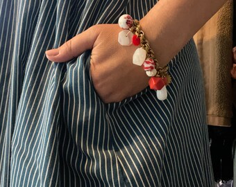 Modern Charm Bracelet Red