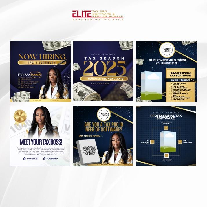16 Tax Software Box Mockup Template
