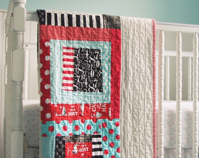 Handmade Modern Baby Quilt Etsy