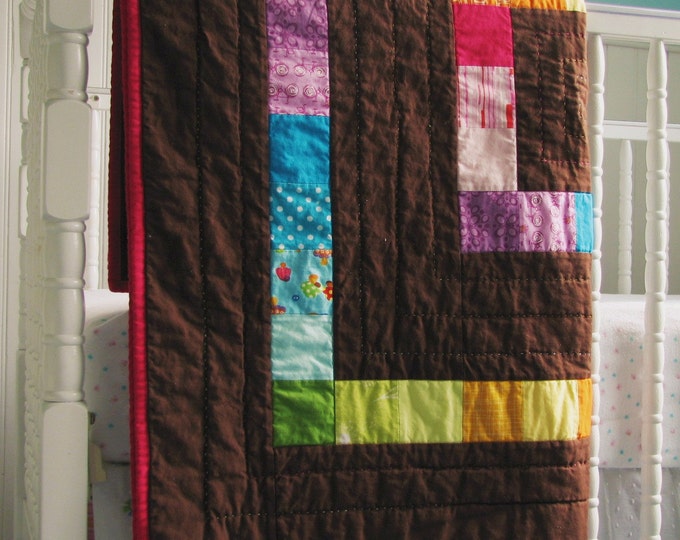 Handmade Modern Baby Quilt Etsy