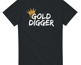 ゴールドディガー 金属探知 メンズ T シャツ ユニセックス 面白いジョーク ノベルティ スローガン 金属探知機 探知機 探知器 トップス クールなプレゼント ギフト アイデア